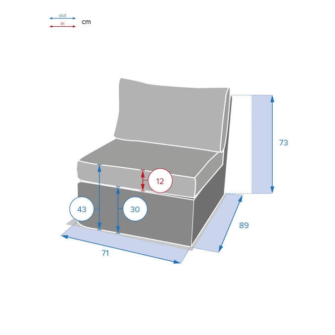 Chauffeuse de jardin - Salon de jardin MAYA/BALI