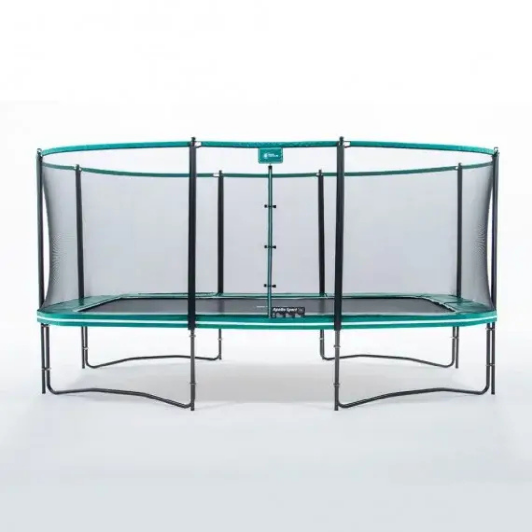 Trampolino rettangolare da 500 cm con rete di sicurezza 