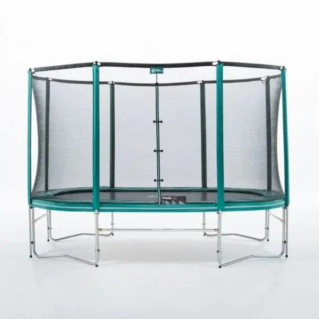 Trampolino ovale 360cm con rete di sicurezza 