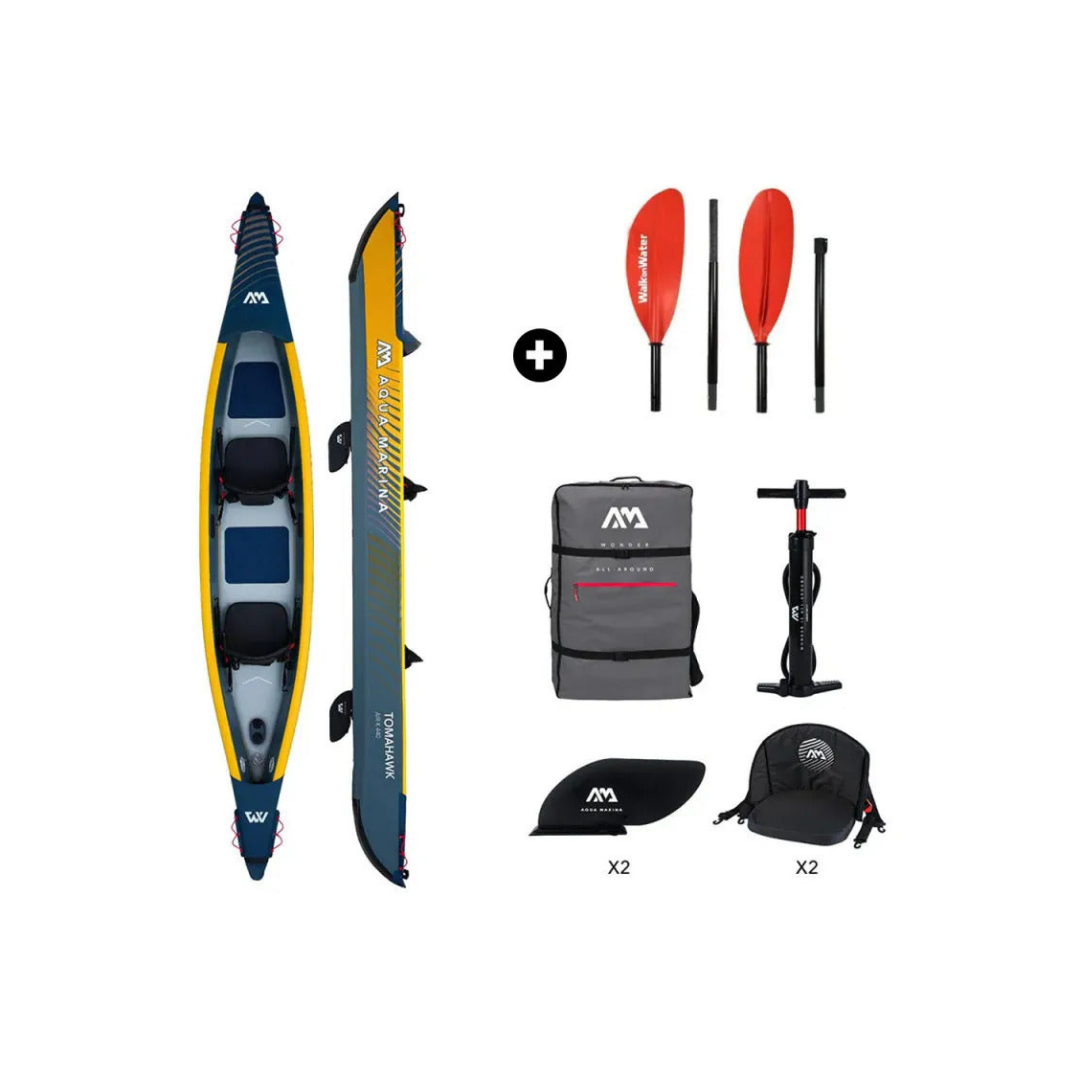 Kayak gonfiabile Aqua Marina Tomahawk AIR-K per 2 persone 