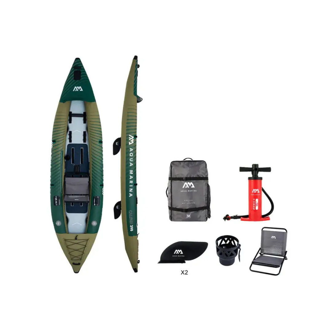 Kayak da pesca gonfiabile Aqua Marina Caliber per 2 persone 