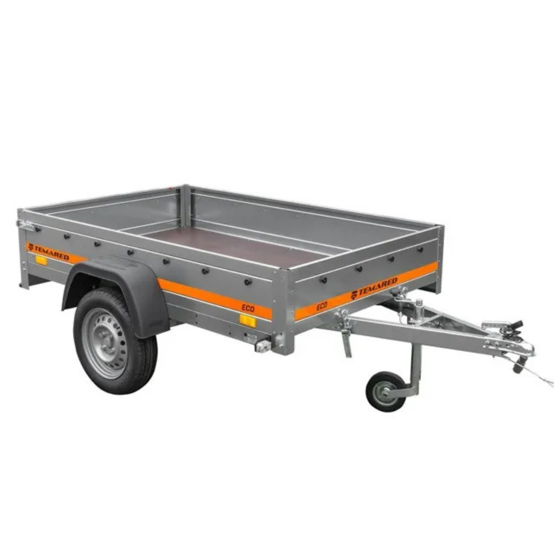 Rimorchio ribaltabile coperto