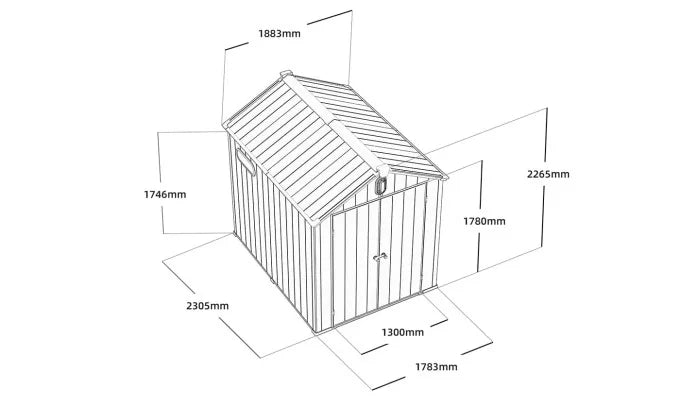 Capanno da giardino in Larimar - 4,11 m²