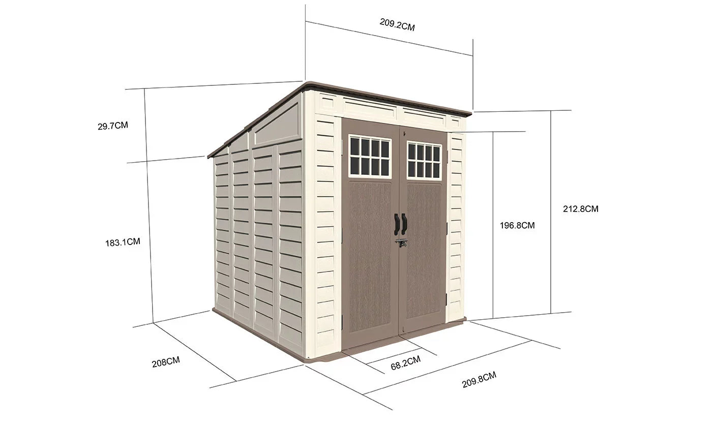 Capanno da giardino SOOLI - 4,36 m2