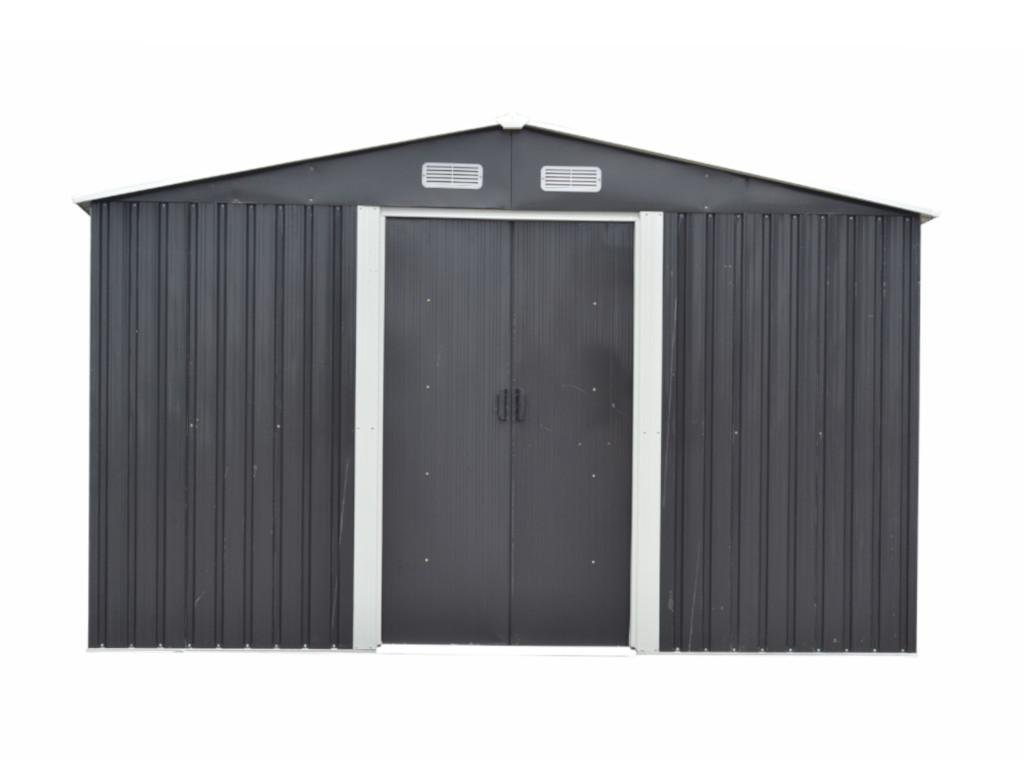 Abri de Jardin en Acier Galvanisé Gris 12,5 m²