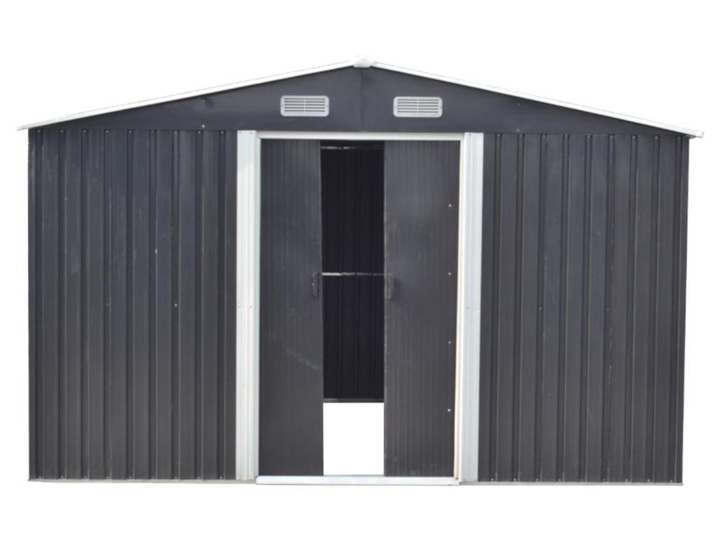 Abri de Jardin en Acier Galvanisé Gris 12,5 m²