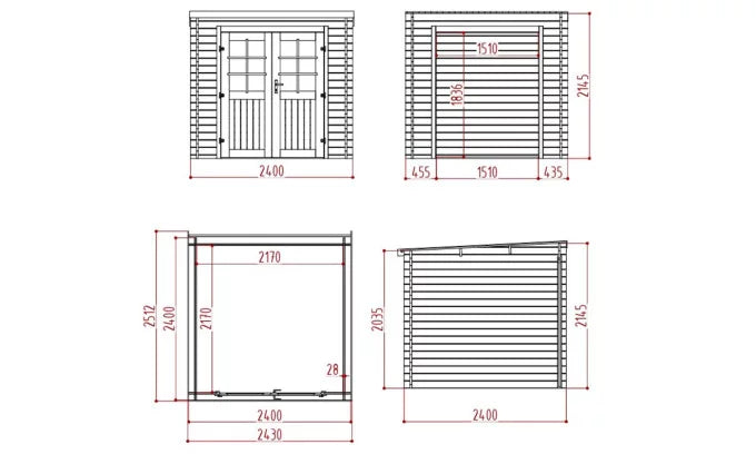 Casetta da giardino a Guidel, 4,71 m²