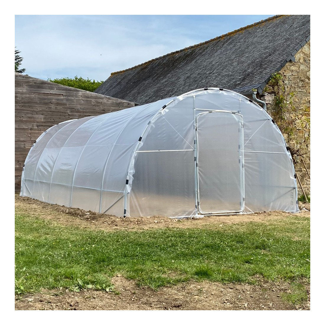 Serre Tunnel de Jardin 28M² avec 2 Portes - LONGO